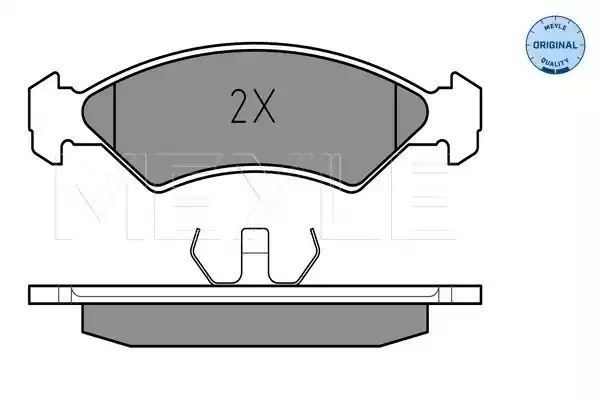 KLOCKI HAMULCOWE PRZÓD FORD FIESTA -89 MEYLE 252085717