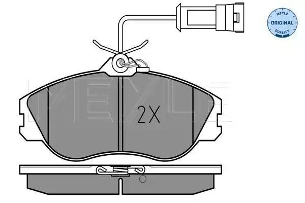 KLOCKI HAMULCOWE PRZÓD VW AUDI 80 100/200 82-95 Z CZUJNIKIEM MEYLE 0252113819/W