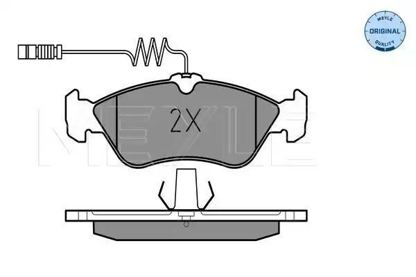 KLOCKI HAMULCOWE TYŁ MERCEDES SPRINTER MEYLE 252159218
