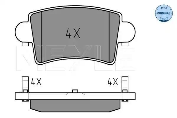 KLOCKI HAMULCOWE TYŁ RENAULT MASTER MEYLE 252366916