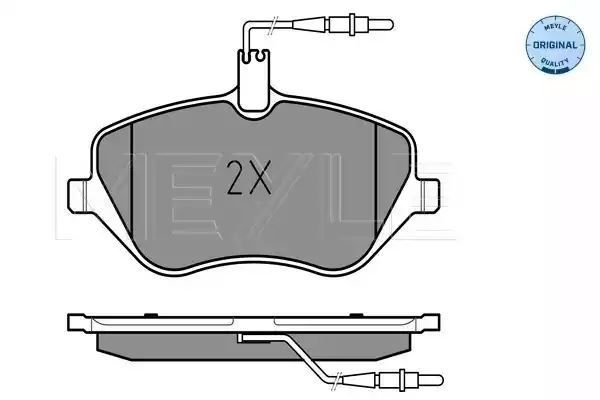 KLOCKI HAMULCOWE PRZÓD PEUGEOT 407 04- Z CZUJNIKIEM MEYLE 0252413317/W