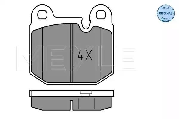 KLOCKI HAMULCOWE PRZÓD BMW E30 82-84 MEYLE 252058816