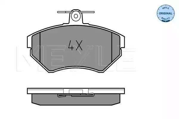 KLOCKI HAMULCOWE PRZÓD VW A4 PASSAT 96 MEYLE 252194519