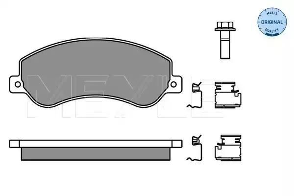 KLOCKI HAMULCOWE PRZÓD FORD TRANSIT 06- Z CZUJNIKIEM MEYLE 0252448419/W