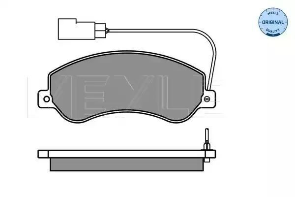 KLOCKI HAMULCOWE PRZÓD FORD TRANSIT 06- Z CZUJNIKIEM MEYLE 0252448419/W