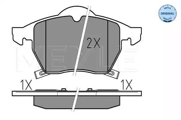 KLOCKI HAMULCOWE PRZÓD OPEL ASTRA ZAFIRA 99-05 Z CZUJNIKIEM MEYLE 0252311619/W