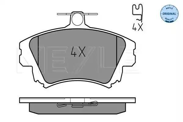 KLOCKI HAMULCOWE PRZÓD VOLVO S40 V40 MEYLE 252198317