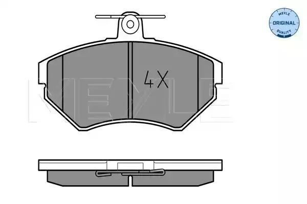 KLOCKI HAMULCOWE PRZÓD VW POLO CADDY IBIZA CORDOBA VENTO GOLF 3 MEYLE 252194516