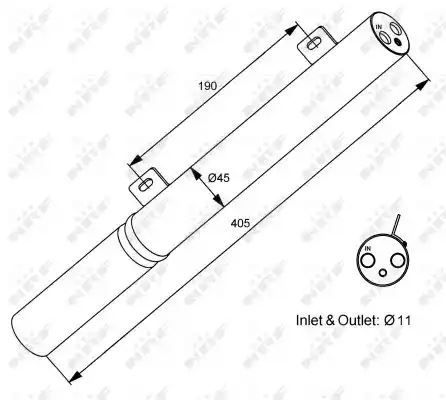 Osuszacz klimatyzacji Mercedes W203 W211 NRF 33196