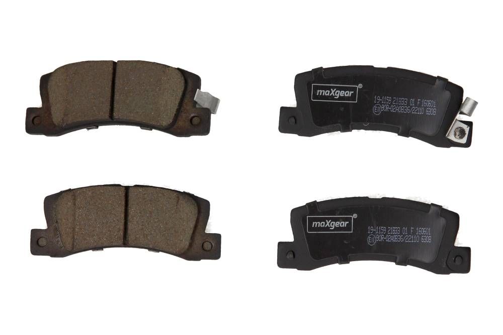 KLOCKI HAMULCOWE TYŁ TOYOTA AVENSIS 97-01 COROLLA E11 -01 CAMRY 01- MaXgear 19-1159