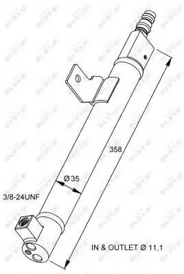 Osuszacz klimatyzacji Volvo S60 V70 01- NRF 33281