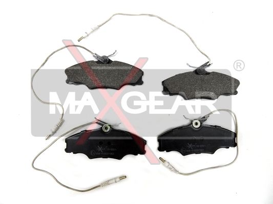 KLOCKI HAMULCOWE PRZÓD PEUGEOT 406 95- KOŁA 14 MaXgear 19-0551