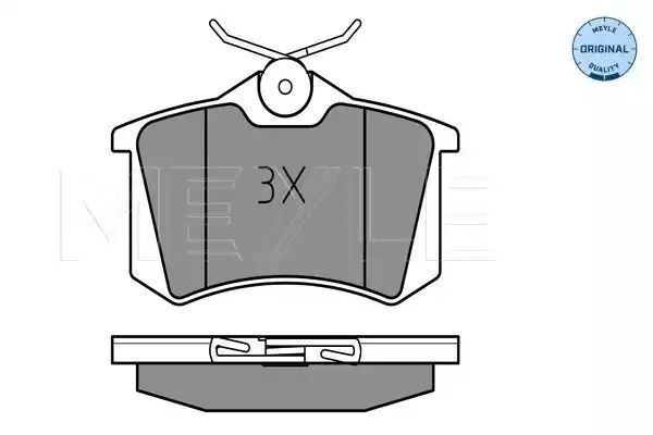 KLOCKI HAMULCOWE TYŁ VW POLO IBIZA CORDOBA 01-09/FABIA 99-08 Z CZUJNIKIEM MEYLE 0252382317/W