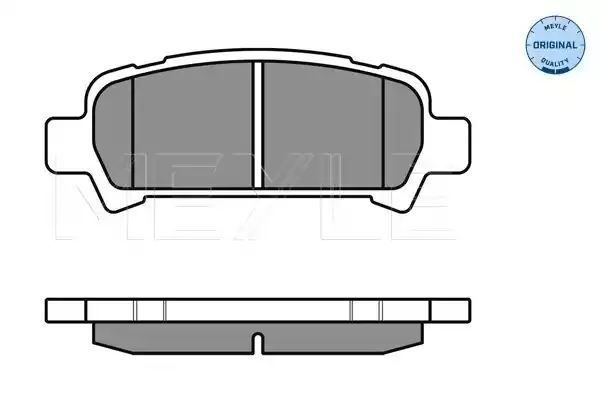 KLOCKI HAMULCOWE TYŁ SUBARU FORESTER IMPREZA 97- Z CZUJNIKIEM MEYLE 0252357214/W