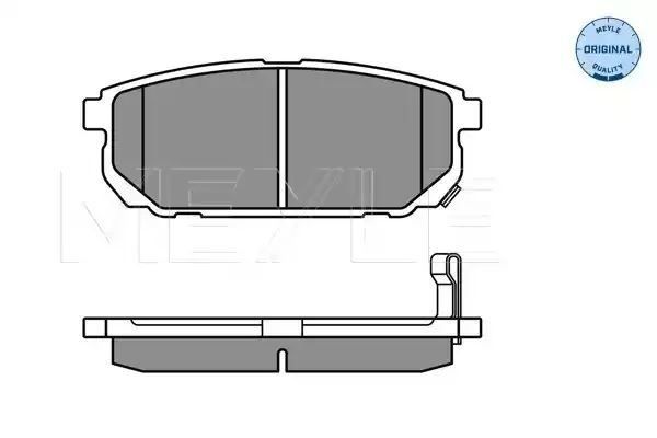 KLOCKI HAMULCOWE TYŁ KIA SORENTO 02- Z CZUJNIKIEM MEYLE 0252405815/W