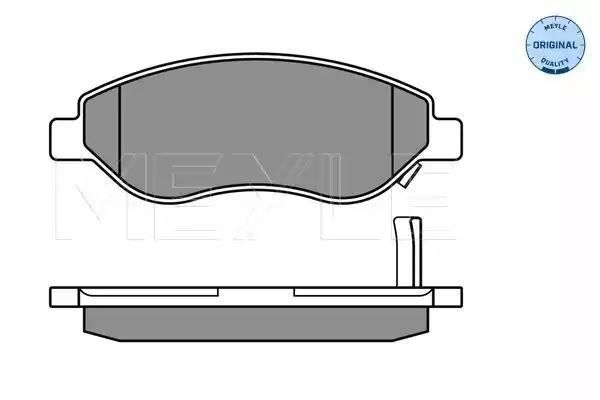 KLOCKI HAMULCOWE PRZÓD OPEL CORSA D 1,7CDTI 06- Z CZUJNIKIEM MEYLE 0252455019/W