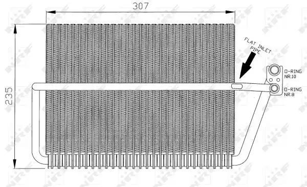 PAROWNIK KLIMATYZACJI DB W210 95-02 NRF 36070