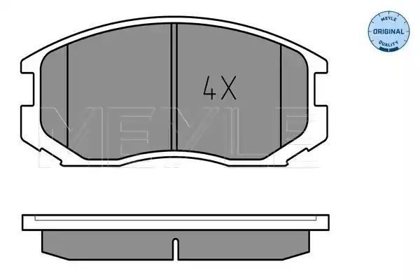 KLOCKI HAMULCOWE PRZÓD MITSUBISHI MEYLE 252165015