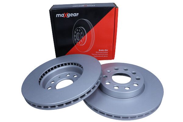TARCZA HAMULCOWA PRZÓD VW GOLF 5 6 7 A3 OCTAVIA 04-/12- CADDY TOURAN 288X25MM Z POWŁOKĄ ANTYKOROZYJNĄ MaXgear 19-1059MAX