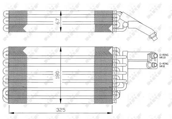 PAROWNIK KLIMATYZACJI DB SL (R129) 89-01 NRF 36057