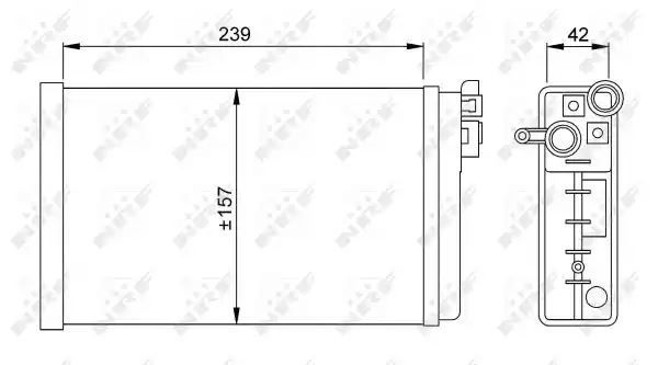 Nagrzewnica Opel OMEGA A NRF 58640