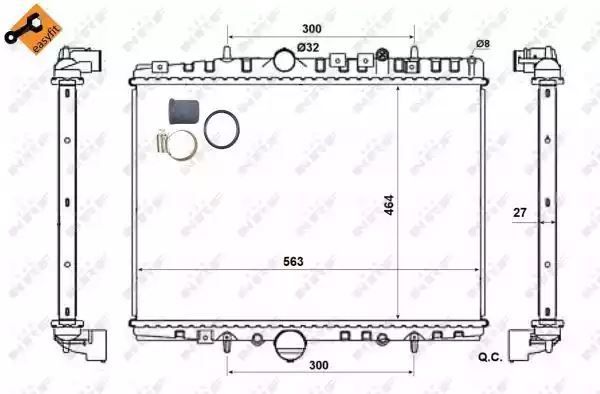 CHŁODNICA CITROEN C8, PEUGEOT 807 02- NRF 58315