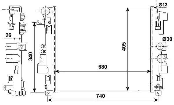 CHŁODNICA DB VITO 2,2CDI 03-08 NRF 53801