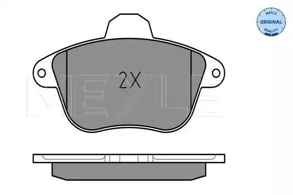 KLOCKI HAMULCOWE PRZÓD CITROEN XM 91- Z CZUJNIKIEM MEYLE 0252150417/W