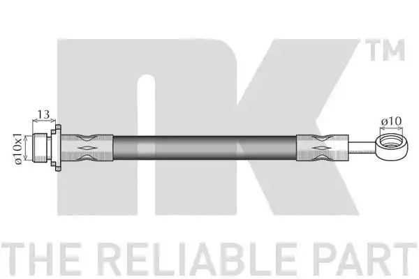 Przewód hamulcowy elastyczny przód Honda ACCORSAD 90-98 LE  716MM NK Autoparts 852625