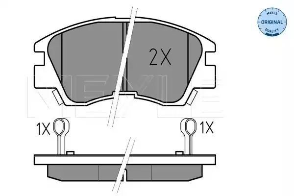 KLOCKI HAMULCOWE PRZÓD MITSUBISHI L200 L300 L400 PAJERO 84-13 Z CZUJNIKIEM MEYLE 0252137316/W
