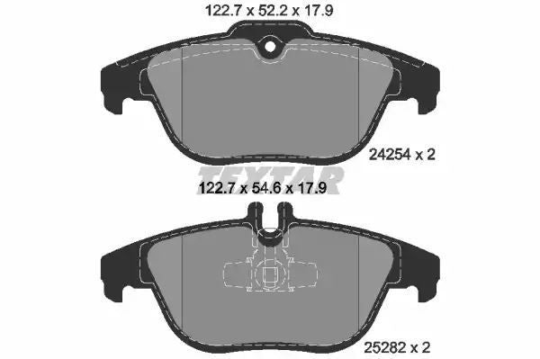 Klocki hamulcowe tył Mercedes W204 07- C-CLASS WM X204 GLK Textar 2425401