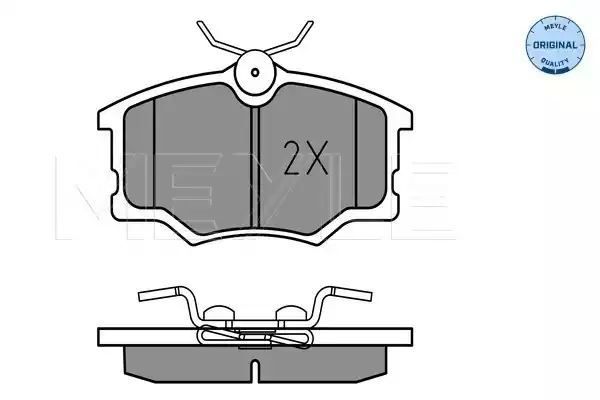 KLOCKI HAMULCOWE PRZÓD OPEL CORSA B 1,4/1,7D 93-00 MEYLE 252354616