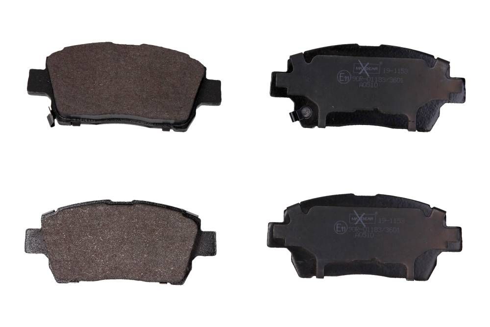 KLOCKI HAMULCOWE PRZÓD TOYOTA COROLLA 02- YARIS 99- PRIUS 00- MaXgear 19-1153