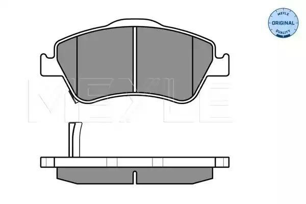 KLOCKI HAMULCOWE PRZÓD TOYOTA AURIS 07- Z CZUJNIKIEM MEYLE 0252412219/W