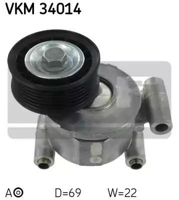 Napinacz paska wielorowkowego Ford 1,8 2,0 04- FOCUS SKF VKM34014