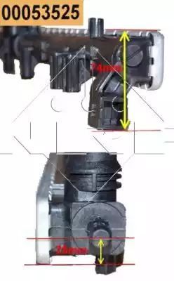 CHŁODNICA FIAT 500 1,3D MULTIJET 07- NRF 53525
