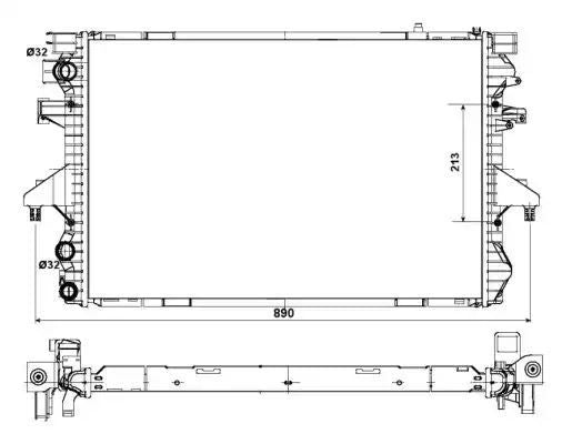 CHŁODNICA VW T5 1,9TDI 03- NRF 53796