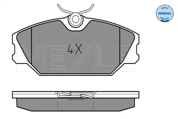 KLOCKI HAMULCOWE PRZÓD RENAULT LAGUNA 99-01 MEGANE SCENIC 97-03 MEYLE 252317218