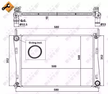 Chłodnica Ford FIESTA Mazda 121 01- NRF 58274