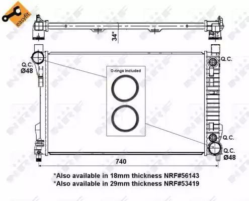 CHŁODNICA NRF 53878