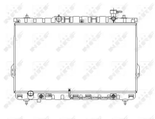 CHŁODNICA HYUNDAI SANTA FE 2,0/2,4/2,7 NRF 53646