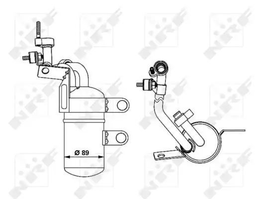 Osuszacz klimatyzacji Ford FOCUS II C-MAX 03- NRF 33290