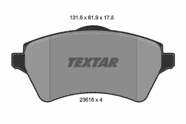 Klocki hamulcowe przód Land Rover FREELANDER 00- Textar 2361501