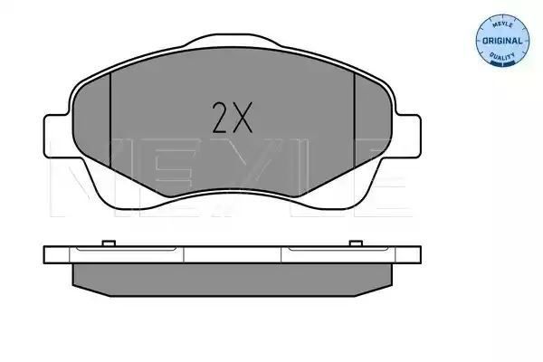 KLOCKI HAMULCOWE PRZÓD TOYOTA AVENSIS COROLLA 03-09 Z CZUJNIKIEM MEYLE 0252376819/W