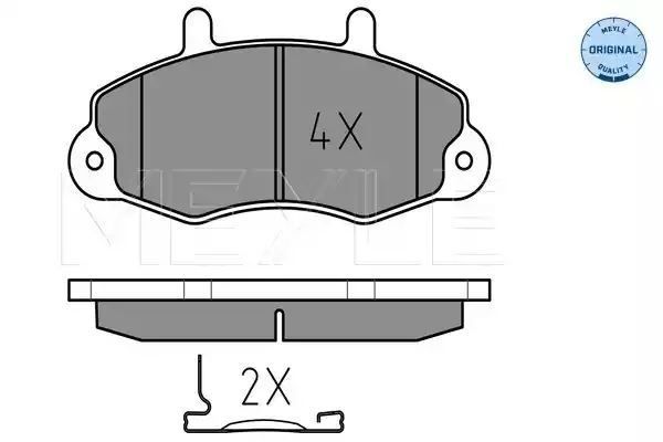 KLOCKI HAMULCOWE PRZÓD FORD TRANSIT 91-00 MEYLE 252147018