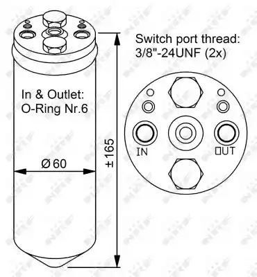 Osuszacz klimatyzacji Mazda 323 626 PREMACY NRF 33125
