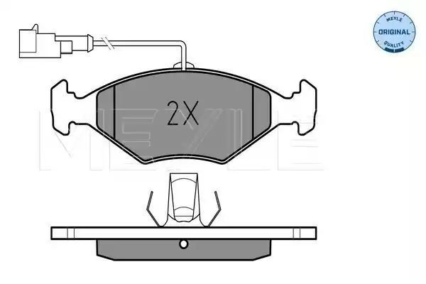 KLOCKI HAMULCOWE PRZÓD FIAT PALIO 96- Z CZUJNIKIEM MEYLE 0252322018/W