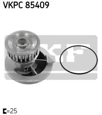 POMPA WODY OPEL 1,6/2,0 ASTRA 91-98 , KADETT 84-93, OMEGA 86-00, VECTRA 88-95, CALIBRA 90-97 SKF VKPC85409