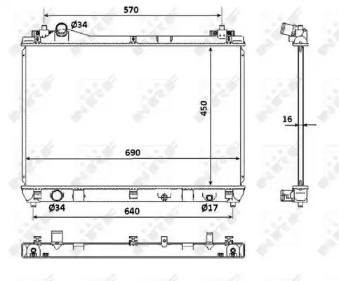 CHŁODNICA SUZUKI GRAND VITARA 1,9DDIS 05- NRF 53917