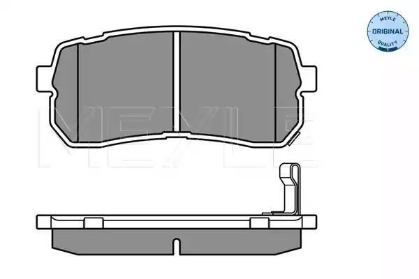 KLOCKI HAMULCOWE TYŁ KIA CARNIVAL 05- Z CZUJNIKIEM MEYLE 0252455915/W